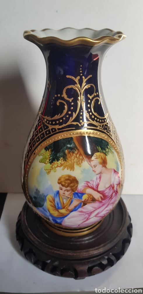 Antig&uuml;edades: Jarr&oacute;n de porcelana pintado - Foto 1