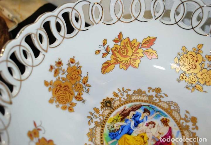 Antig&uuml;edades: ANTIGUO CENTRO DE MESA PORCELANA CHECA - Foto 3