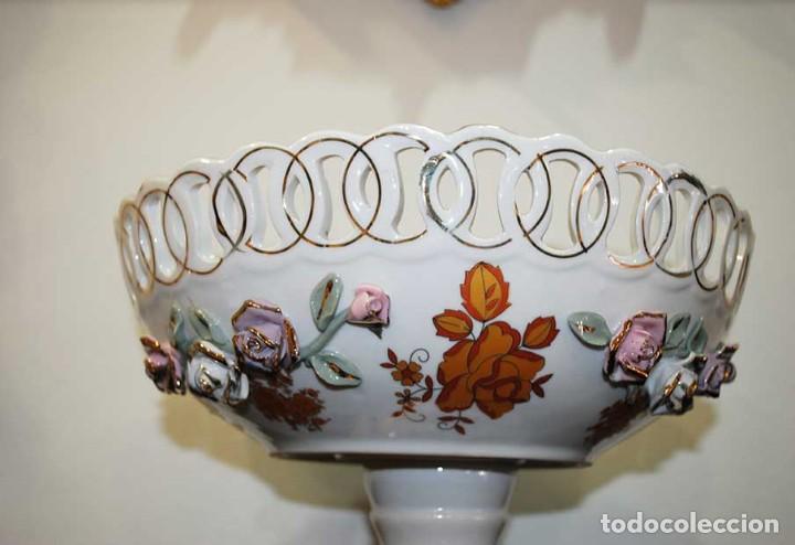 Antig&uuml;edades: ANTIGUO CENTRO DE MESA PORCELANA CHECA - Foto 6
