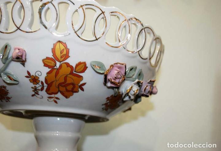 Antig&uuml;edades: ANTIGUO CENTRO DE MESA PORCELANA CHECA - Foto 7