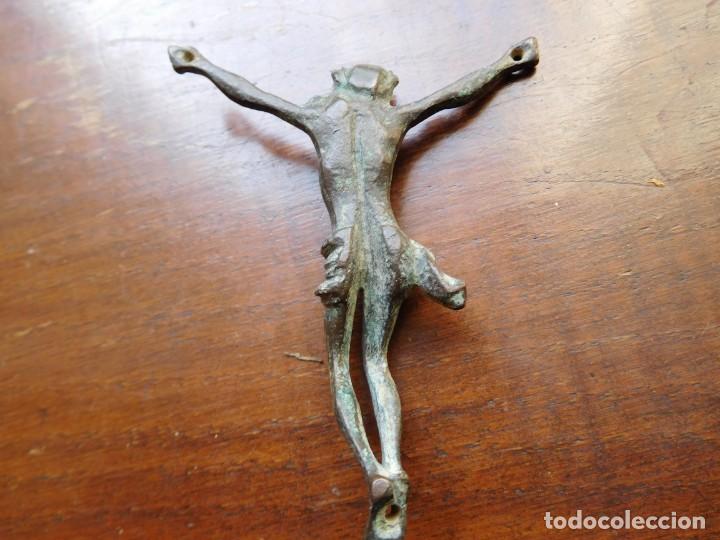 Antig&uuml;edades: Cristo de bronce siglo XVIII - Foto 5