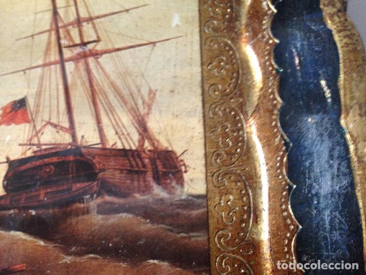 Antig&uuml;edades: BANDEJA ANTIGUA DE MADERA POLICROMADA - Foto 8
