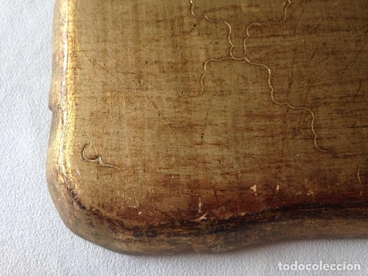 Antig&uuml;edades: BANDEJA ANTIGUA DE MADERA POLICROMADA - Foto 15