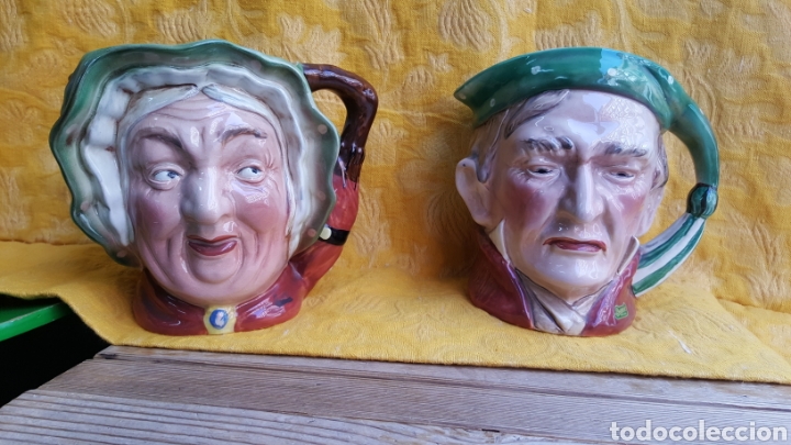 Antig&uuml;edades: PAREJA DE JARRAS BESWICK - Foto 1