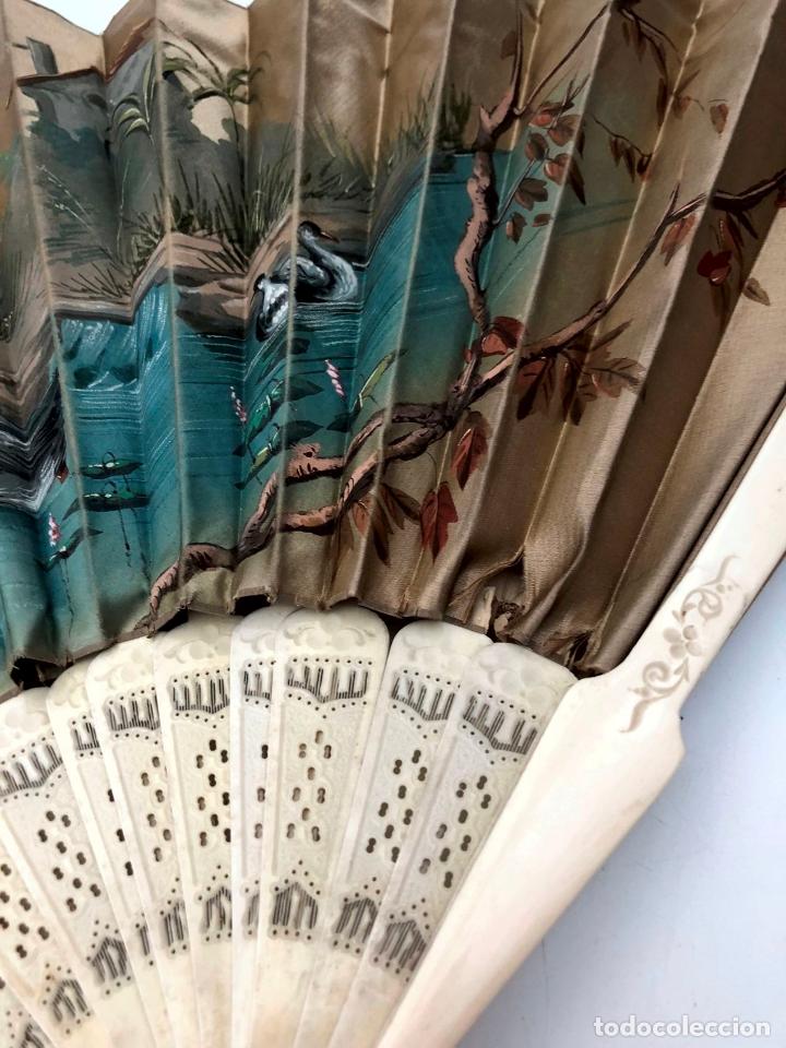 Antig&uuml;edades: DOS ABANICOS PARA RESTAURAR - S. XIX - Foto 7