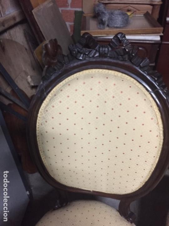 Antig&uuml;edades: Pareja de sillas Napoleon III - Foto 2