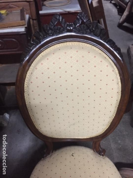Antig&uuml;edades: Pareja de sillas Napoleon III - Foto 3