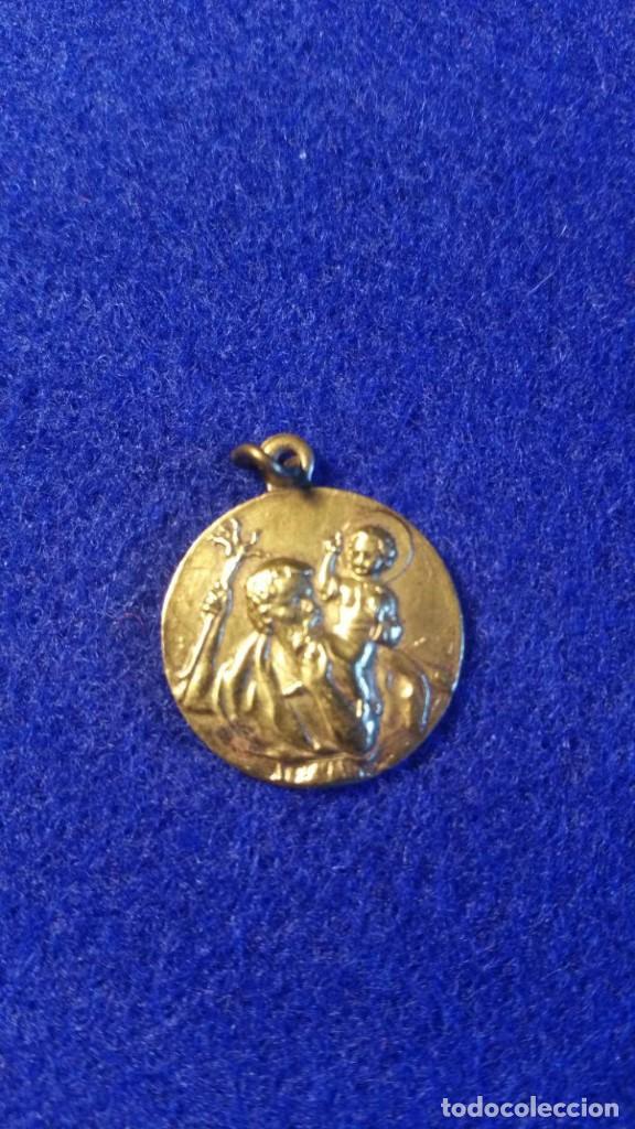 Antig&uuml;edades: MEDALLA EN BRONCE DE SAN CRISTOBAL - Foto 1