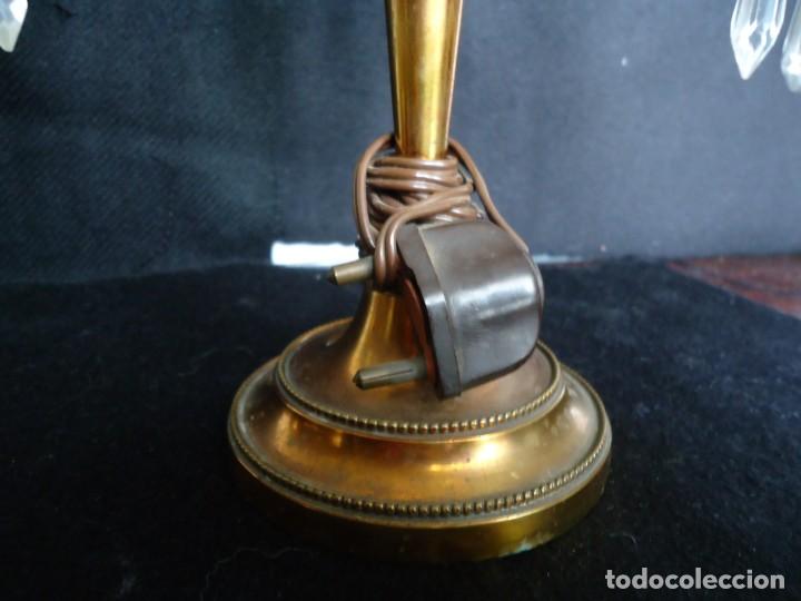Antig&uuml;edades: LAMPARA DE MESA DE BRONCE - Foto 3