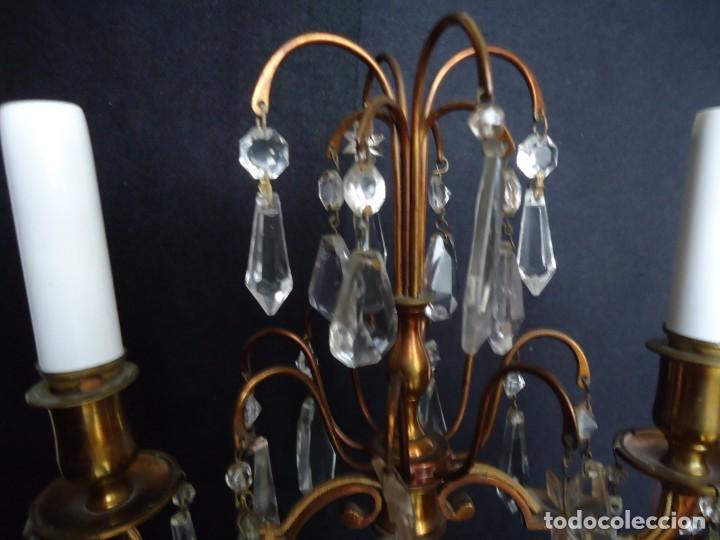 Antig&uuml;edades: LAMPARA DE MESA DE BRONCE - Foto 4