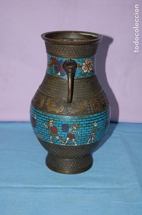 Antig&uuml;edades: JARRON CLOISONNE SIGLO XIX - Foto 2