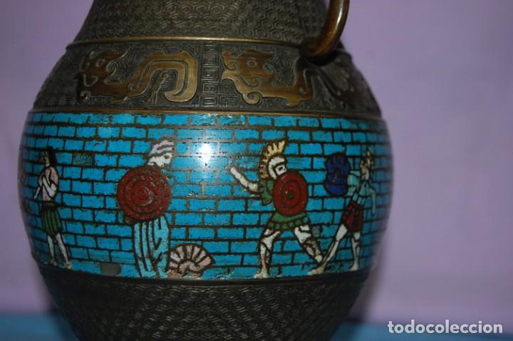 Antig&uuml;edades: JARRON CLOISONNE SIGLO XIX - Foto 3