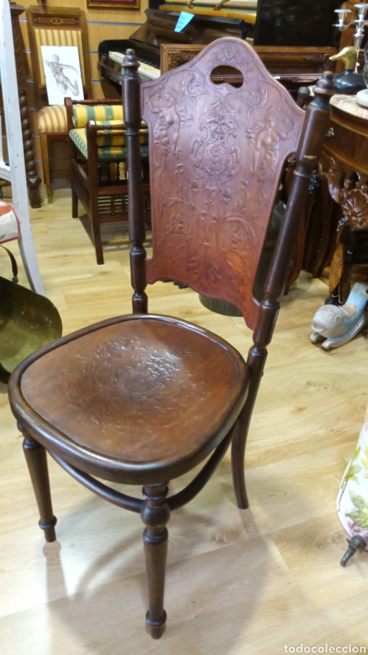 Antig&uuml;edades: Tres sillas estilo Thonet - Foto 4
