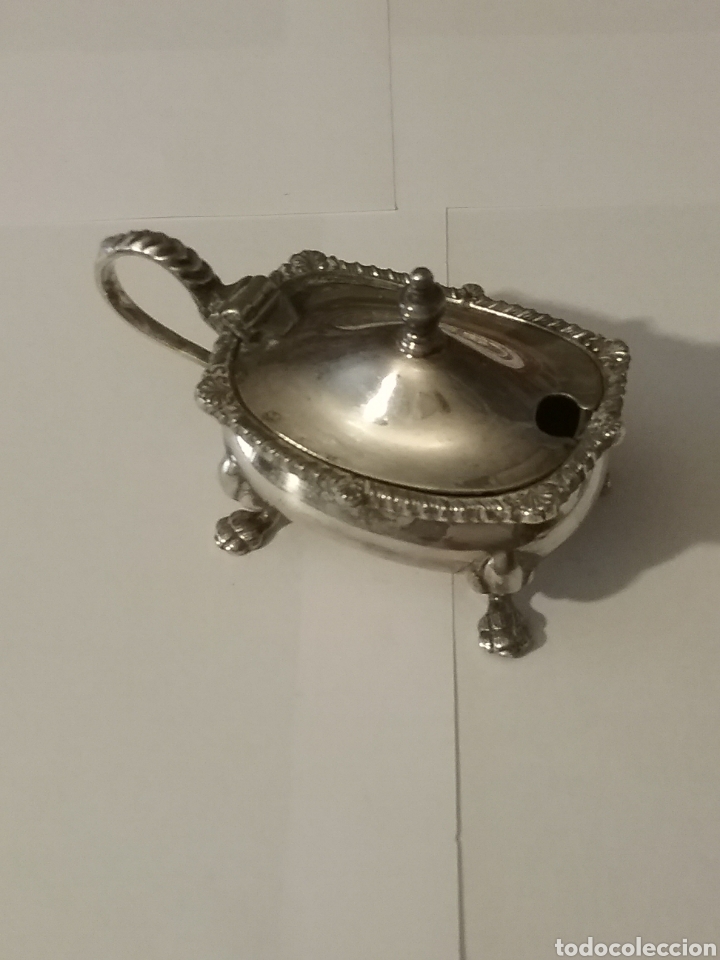 Oggetti Antichi: Especiero ingl&eacute;s en plata, a&ntilde;os 20. Sellado Kingsway plata england.