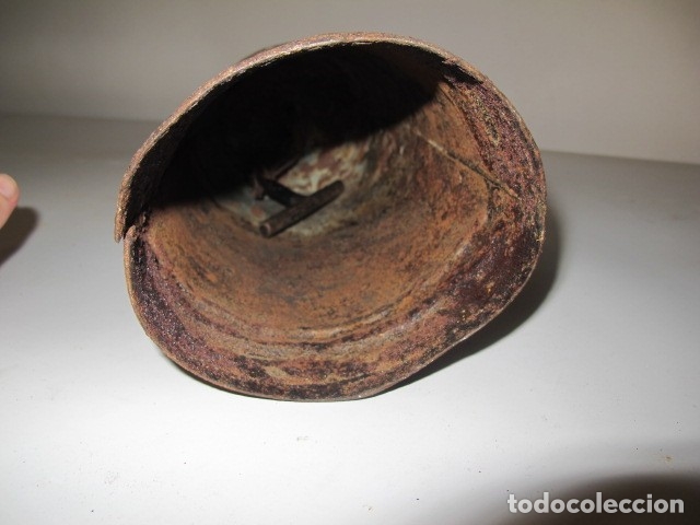 Antig&uuml;edades: Cencerro grande de ternera antiguo - Foto 4