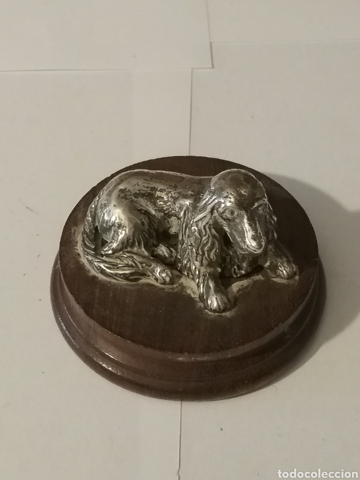 Antig&uuml;edades: Figura de perrito en plata de ley. - Foto 1