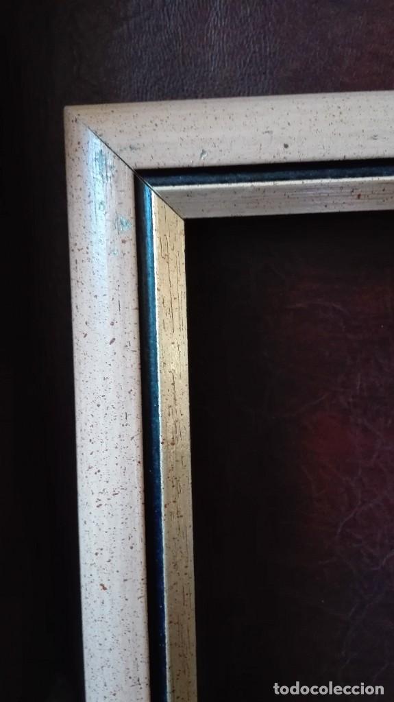 Antig&uuml;edades: Marco pintado y dorado. - Foto 3