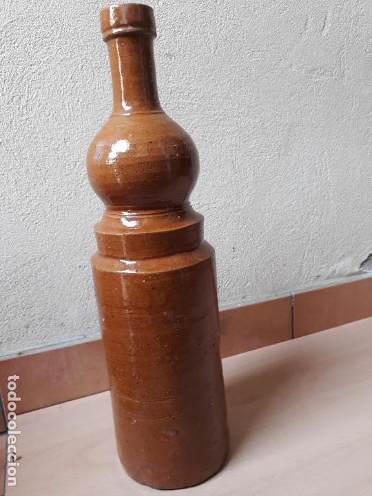 Antig&uuml;edades: Antigua botella de cer&aacute;mica esmaltada - Foto 4