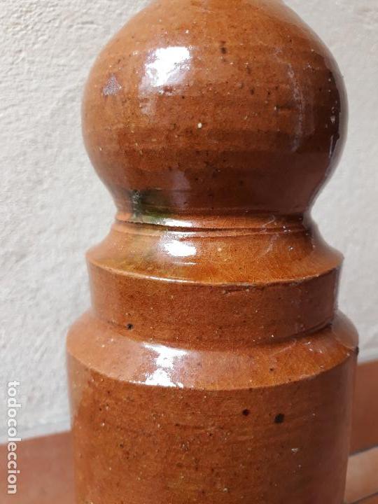 Antig&uuml;edades: Antigua botella de cer&aacute;mica esmaltada - Foto 7