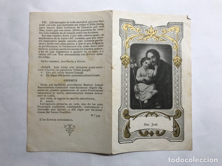 Oggetti Antichi: LOS SIETE DOLORES DE SAN JOS&Eacute;. (Novena)