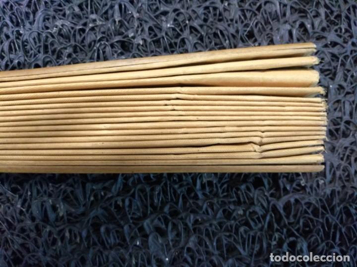 Antig&uuml;edades: Abanico beige y ocre con gato - Foto 4