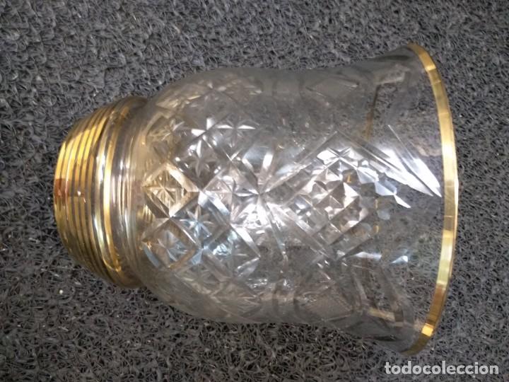 Antig&uuml;edades: Jarr&oacute;n de cristal tallado y dorado - Foto 2
