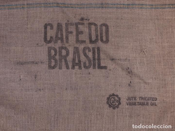 Antig&uuml;edades: CAFE DO BRASIL CARDINGO. SACO DE ARPILLERA - Foto 2