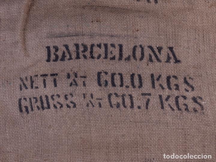 Antig&uuml;edades: CAFE DE INDIA UNWASHED ROBUSTA. SACO DE ARPILLERA - Foto 4