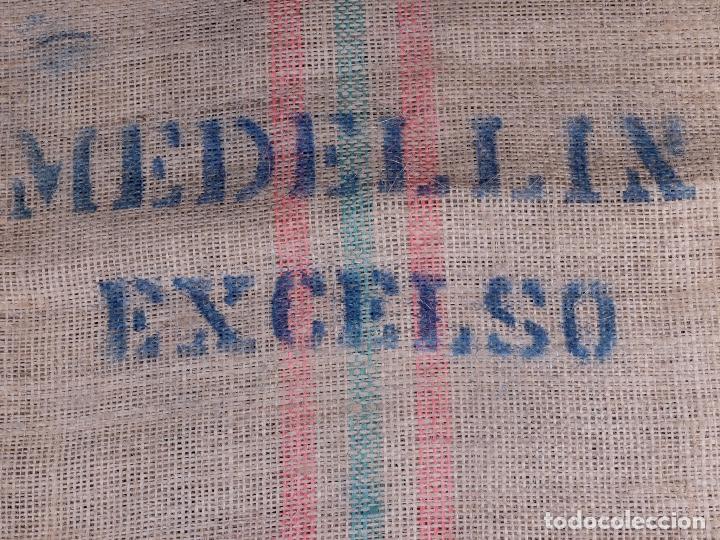Antig&uuml;edades: CAFE MEDELLIN EXCELSO. SACO DE ARPILLERA - Foto 2