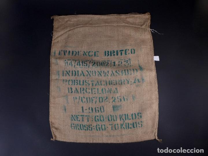 Antig&uuml;edades: CAFE DE INDIA UNWASHED. SACO DE ARPILLERA - Foto 3