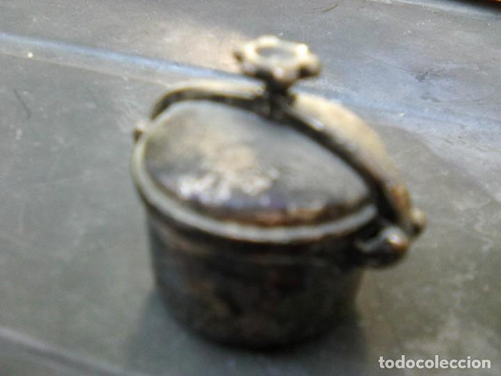Antig&uuml;edades: miniatura ba&ntilde;o de plata - olla express - Foto 2