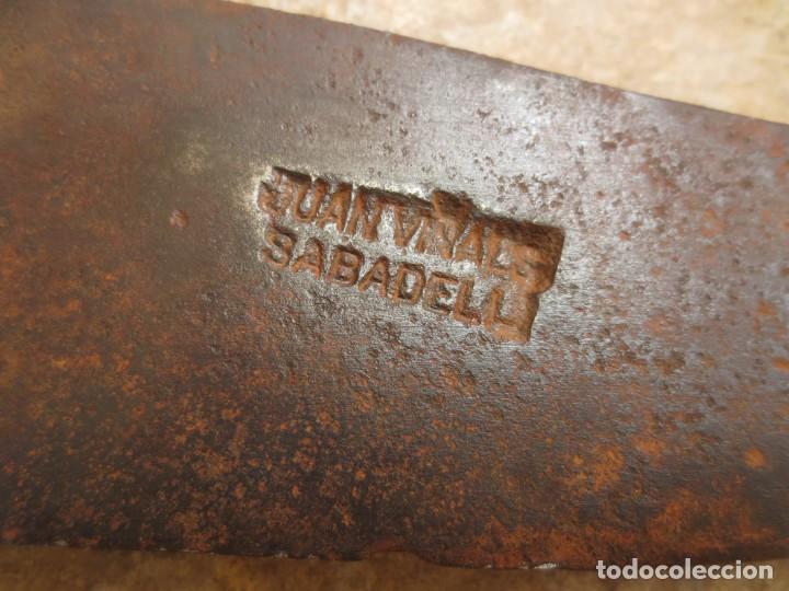 Antig&uuml;edades: ANTIGUA HOZ PARA DESBASTAR - 47cm - CON MARCA. - Foto 5