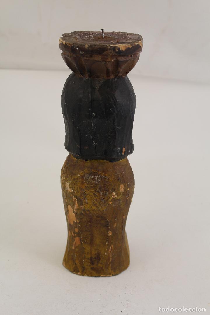 Antig&uuml;edades: candelabro de madera - Foto 6