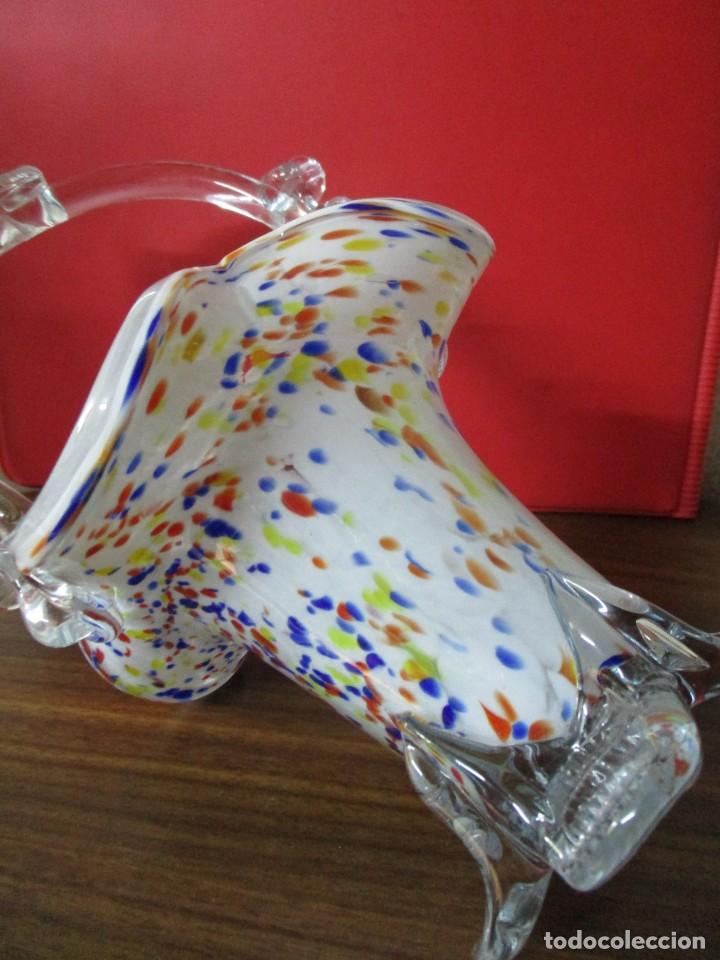 Antig&uuml;edades: cesta cristal murano - Foto 2