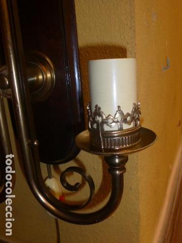 Antig&uuml;edades: APLIQUE DE PARED DE DOS BRAZOS - Foto 2