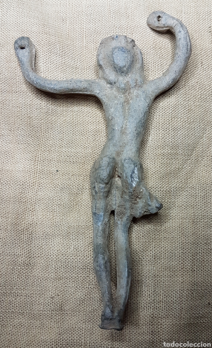Antig&uuml;edades: Antiguo cristo en plomo - Foto 3