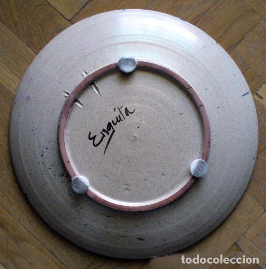 Antig&uuml;edades: plato de ceramica- ENGUITA - Foto 2
