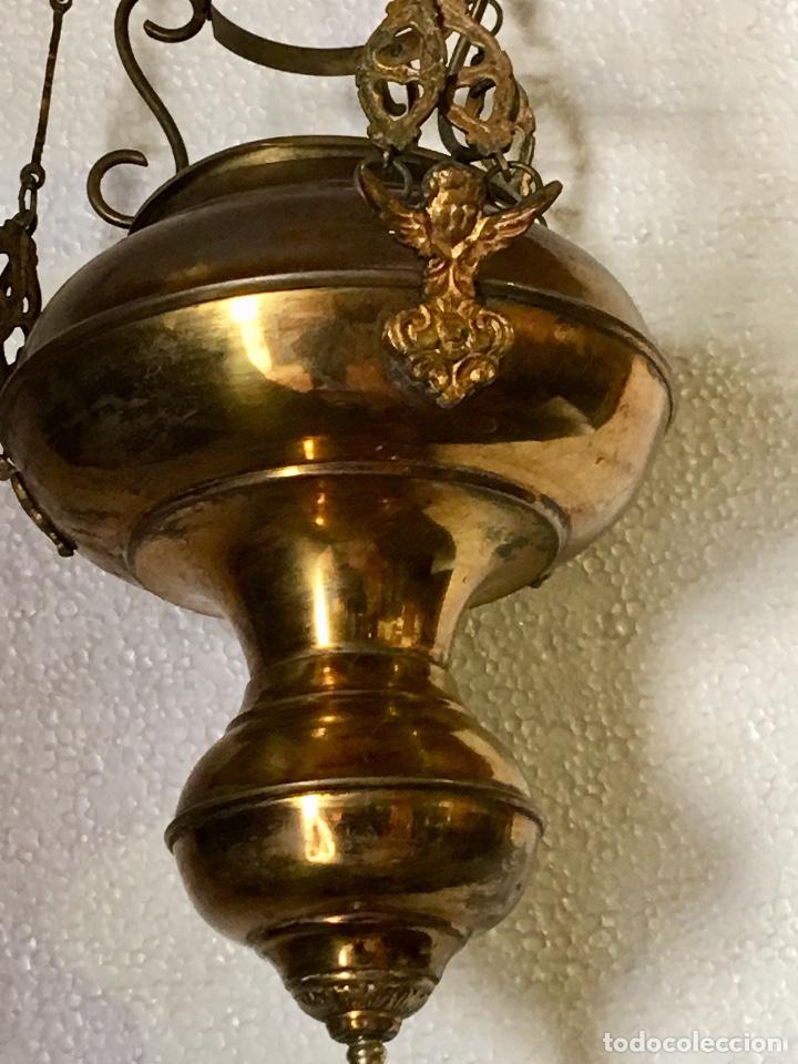 Antig&uuml;edades: ANTIGUA LAMPARA VOTIVA DE IGLESIA. REF VCC - Foto 4