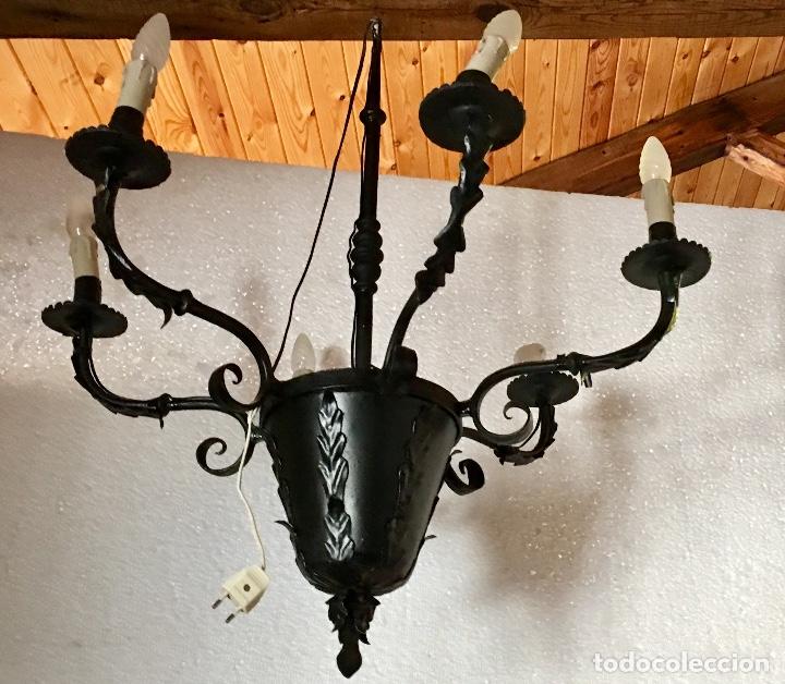Antig&uuml;edades: -LAMPARA DE FORJA - Foto 3