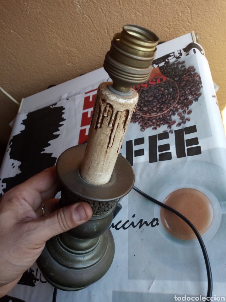 Antig&uuml;edades: LAMPARA CREO QUE DE LAT&Oacute;N - Foto 5