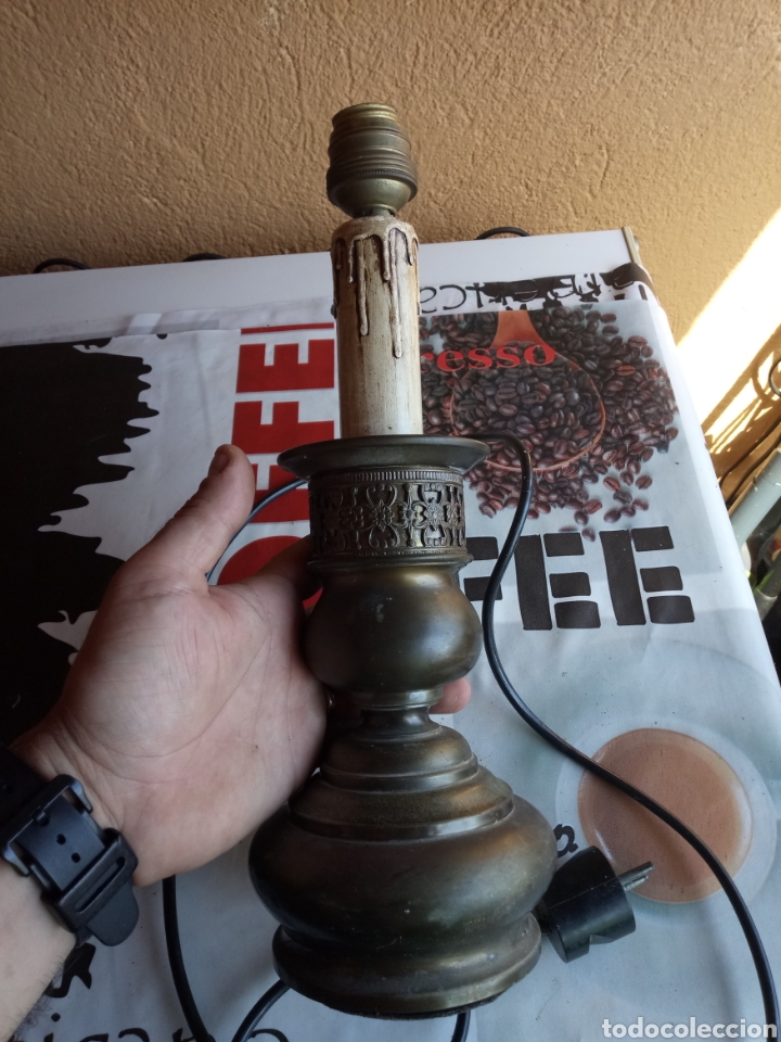 Antig&uuml;edades: LAMPARA CREO QUE DE LAT&Oacute;N - Foto 7