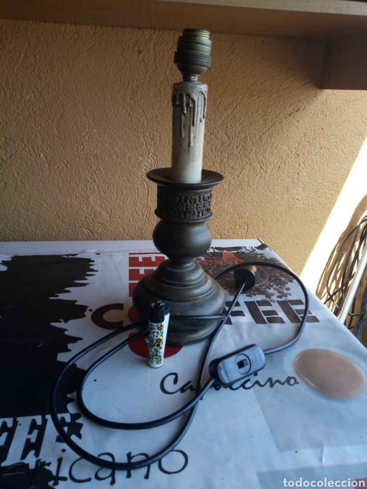 Antig&uuml;edades: LAMPARA CREO QUE DE LAT&Oacute;N - Foto 11