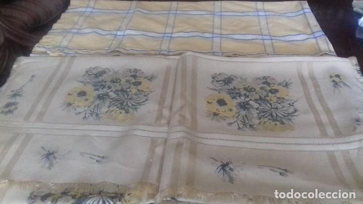 Antig&uuml;edades: LOTE DE 2 ANTIGUOS MANTELES. - Foto 1