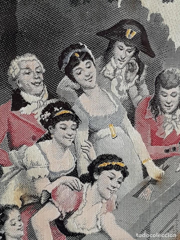 Oggetti Antichi: Pareja de bordados enmarcados