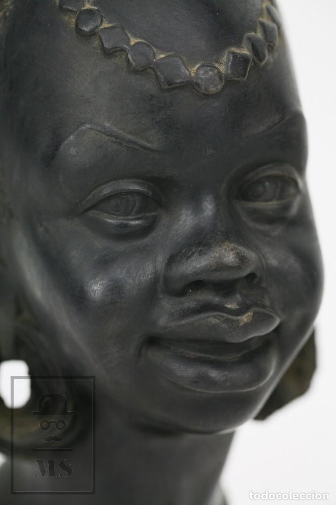 Escultura De Yeso Busto Mujer Africana Fi Comprar En Todocoleccion