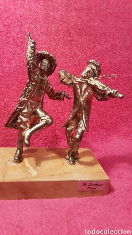 Antig&uuml;edades: VIOLINISTA Y BAILARIN DE PLATA - Foto 1
