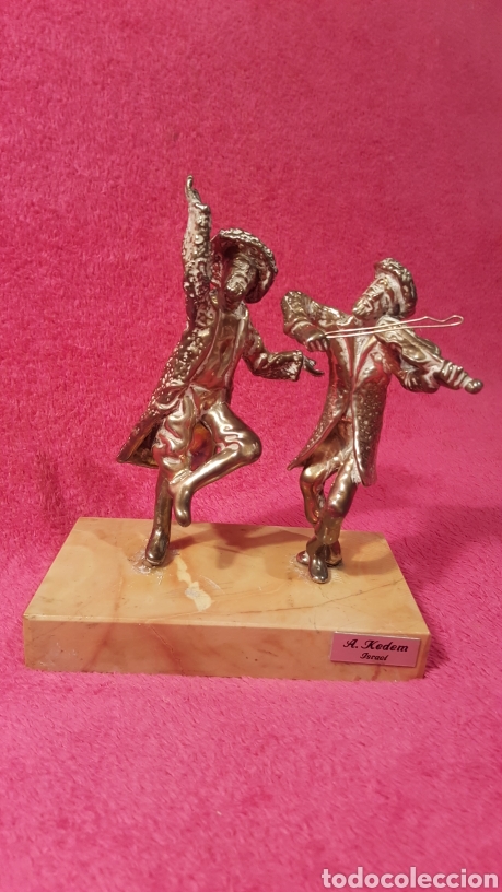 Antig&uuml;edades: VIOLINISTA Y BAILARIN DE PLATA - Foto 3