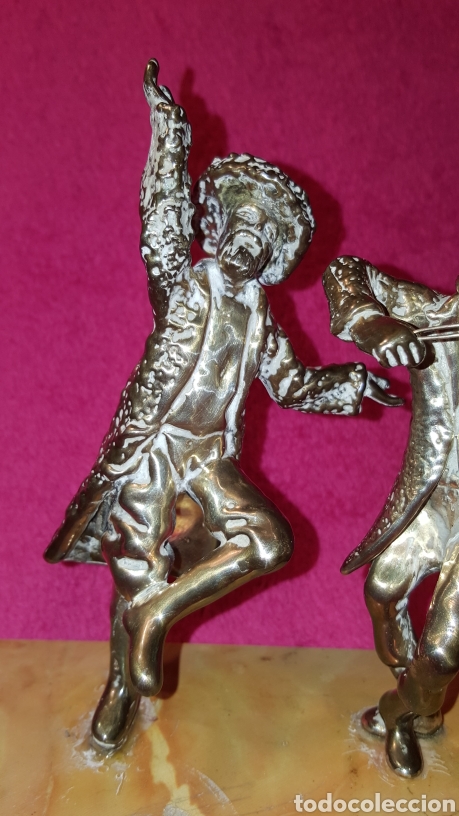 Antig&uuml;edades: VIOLINISTA Y BAILARIN DE PLATA - Foto 13