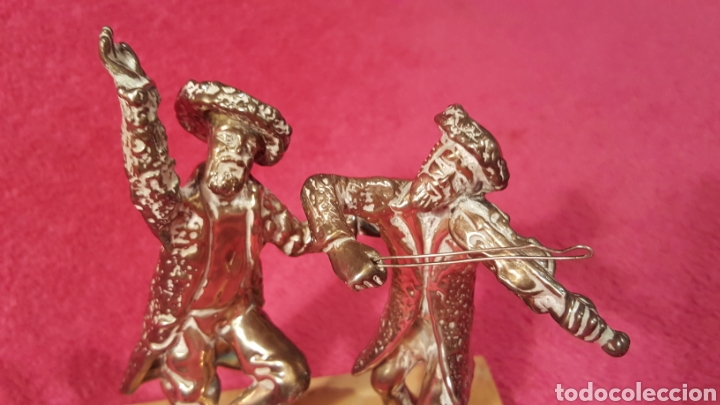 Antig&uuml;edades: VIOLINISTA Y BAILARIN DE PLATA - Foto 24
