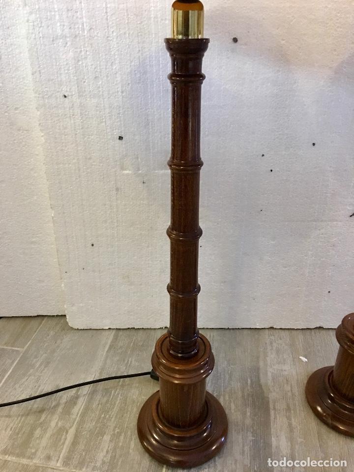 Antig&uuml;edades: PAREJA DE APLIQUES EN MADERA - Foto 2